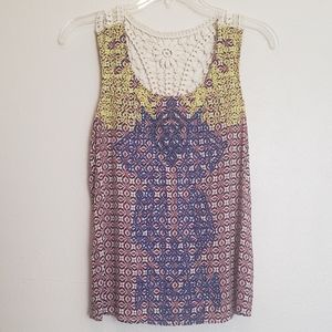 Skies Are Blue Embroidered Racerback Tank